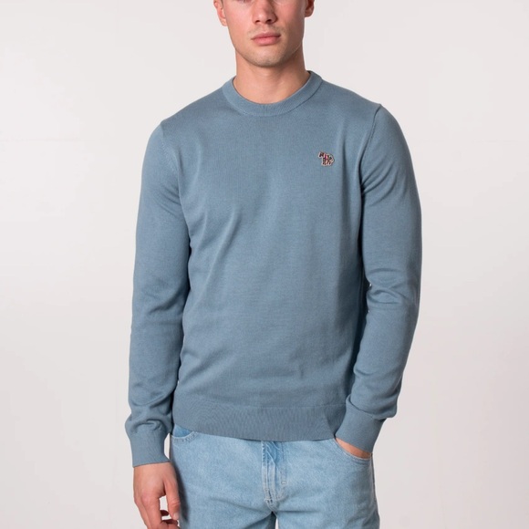 PAUL SMITH Zebra Badge Lightweight Jumper Pull Over Long Sleeves Size M - Picture 1 of 9